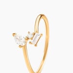 Bague Ptolema Or Jaune Diamant Synth&eacute;tique - Bagues solitaires Femme | Histoire d&rsquo;Or