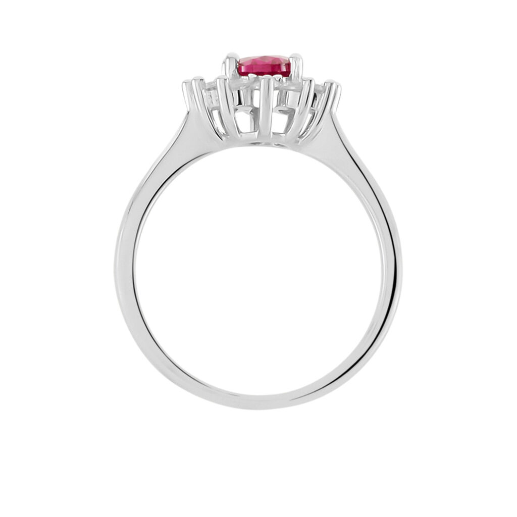 Bague Perez Argent Blanc Oxyde De Zirconium - Bagues solitaires Femme | Histoire d&rsquo;Or