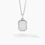 Collier Declaration Argent Blanc Oxyde De Zirconium - Colliers Femme | Histoire d&rsquo;Or