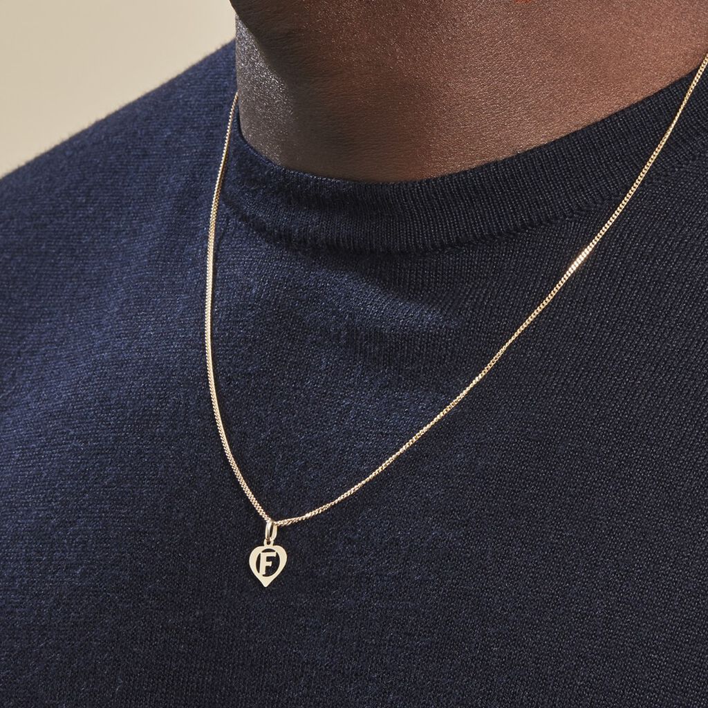 Pendentif Eudocie Coeur Lettre Or Jaune - Pendentifs Famille | Histoire d’Or
