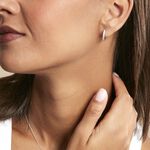 Cr&eacute;oles Jussi Argent Blanc Oxyde De Zirconium - Boucles d'oreilles cr&eacute;oles Femme | Histoire d&rsquo;Or