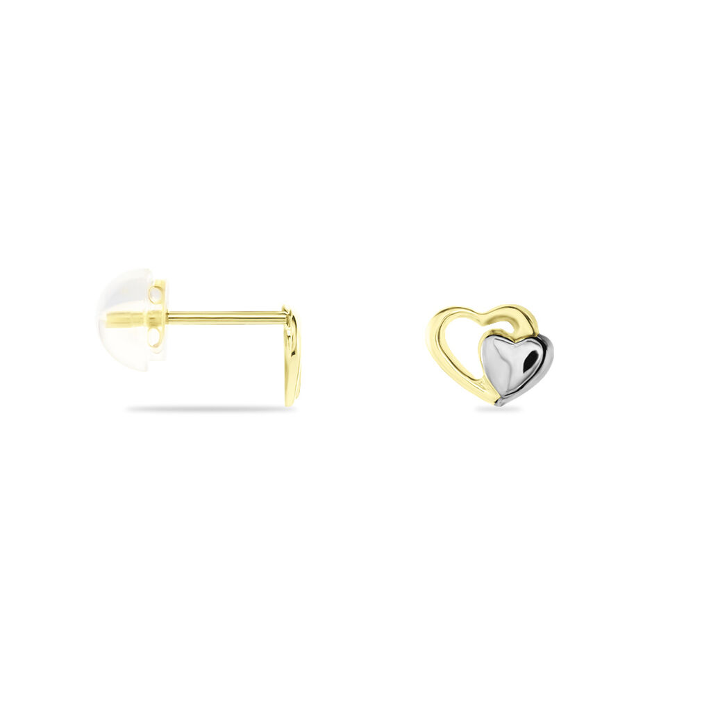 Boucles D'oreilles Puces Frantsesa Or Jaune - Clous d'oreilles Femme | Histoire d’Or