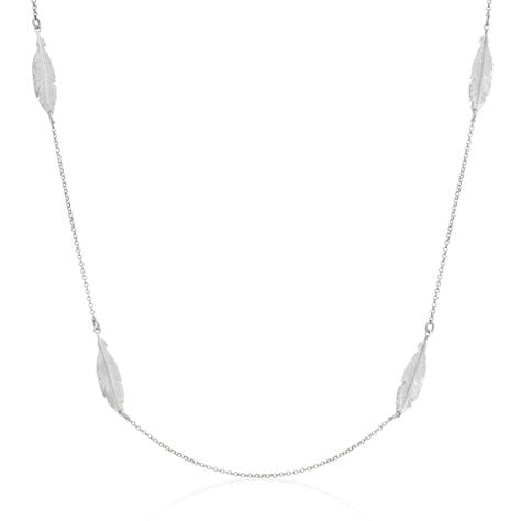 Collier Sautoir Euriell Argent Blanc - Sautoirs Femme | Histoire d’Or