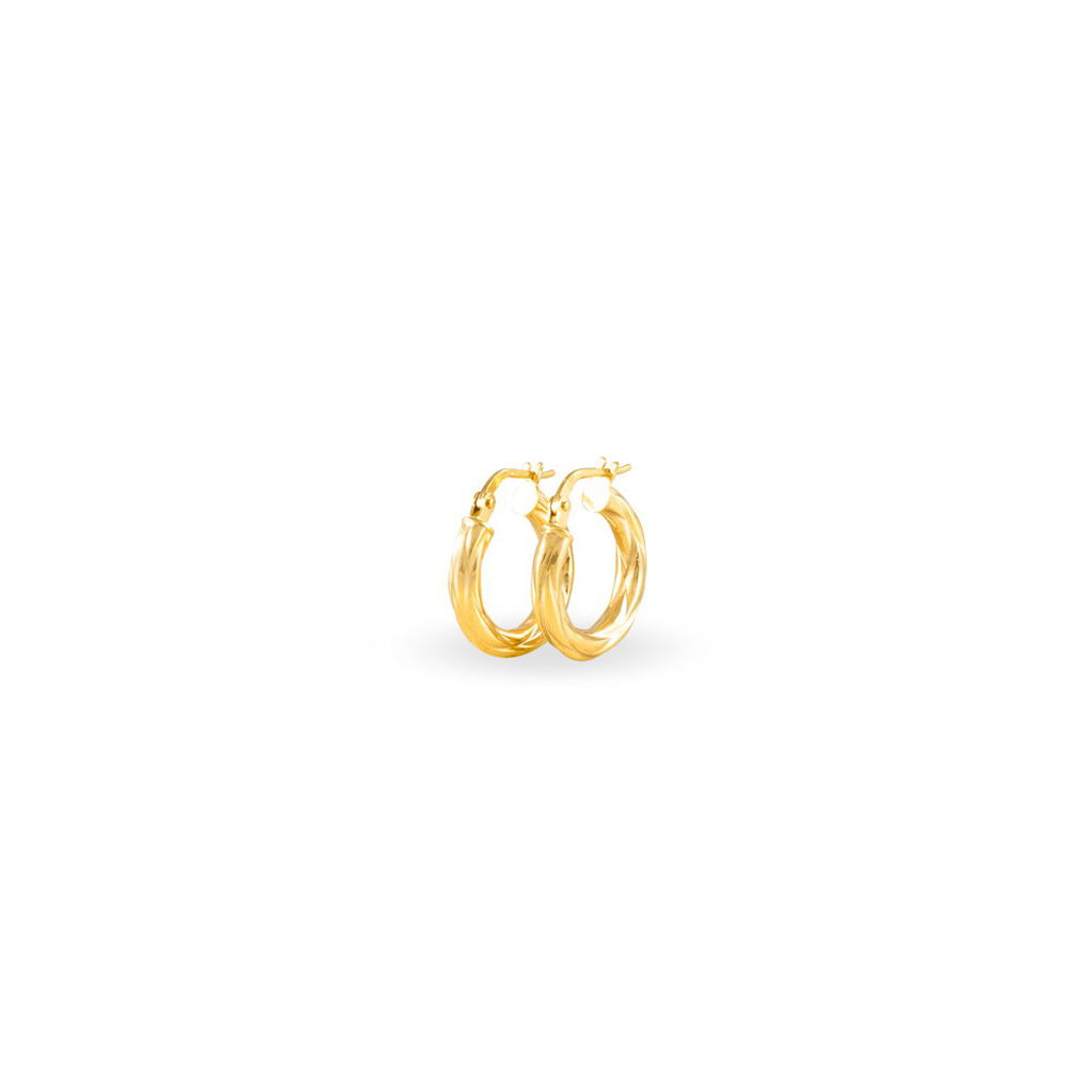 Créoles Anantha Or Jaune - Boucles d'oreilles créoles Femme | Histoire d’Or
