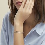 Bracelet Jonc Zoila Plaqu&eacute; Or Pierre De Synthese Et Oxyde - Bracelets joncs Femme | Histoire d&rsquo;Or