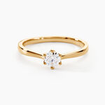 Bague Solitaire Athena Or Jaune Diamant - Bagues solitaires Femme | Histoire d&rsquo;Or
