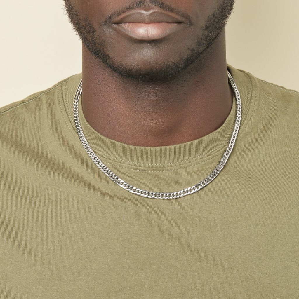 Collier Acier Frederic - Colliers fantaisie Homme | Histoire d’Or