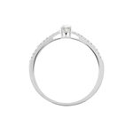 Bague Eliisa Or Blanc Diamant - Bagues solitaires Femme | Histoire d&rsquo;Or