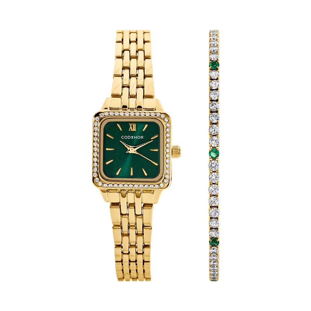 Coffret De Montre Codhor Jade Vert - F&ecirc;te des m&egrave;res Femme | Histoire d&rsquo;Or