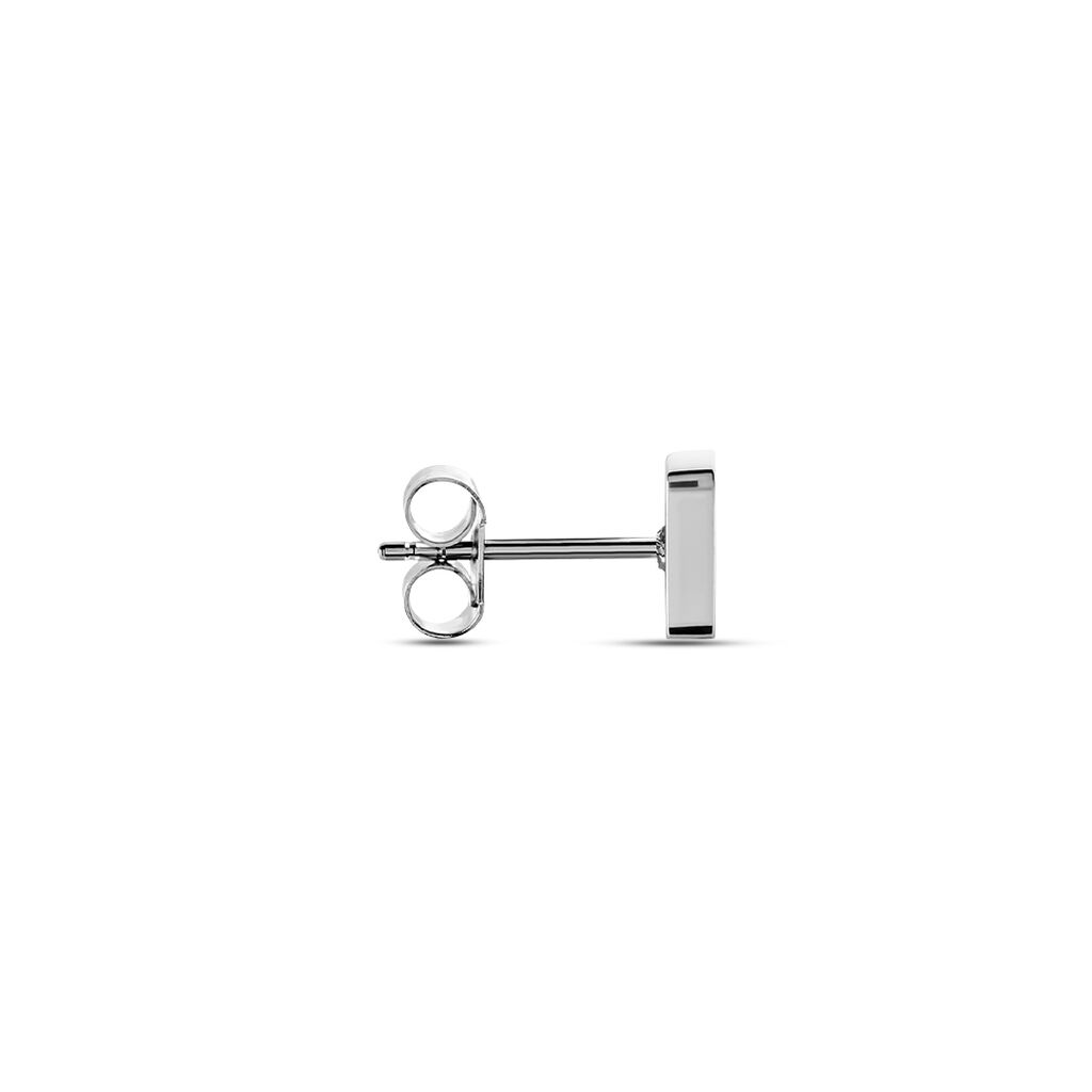 Boucle D'oreille Puce Unitaire Unitaire Joël Acier Blanc - Boucles d'oreilles fantaisie Homme | Histoire d’Or