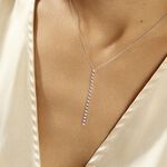 Collier Whitney Argent Blanc Oxyde De Zirconium - Colliers fantaisie Femme | Histoire d&rsquo;Or