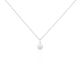 Collier Mathie Argent Blanc Perle De Culture Et Oxyde De Zirconium - Colliers fantaisie Femme | Histoire d’Or