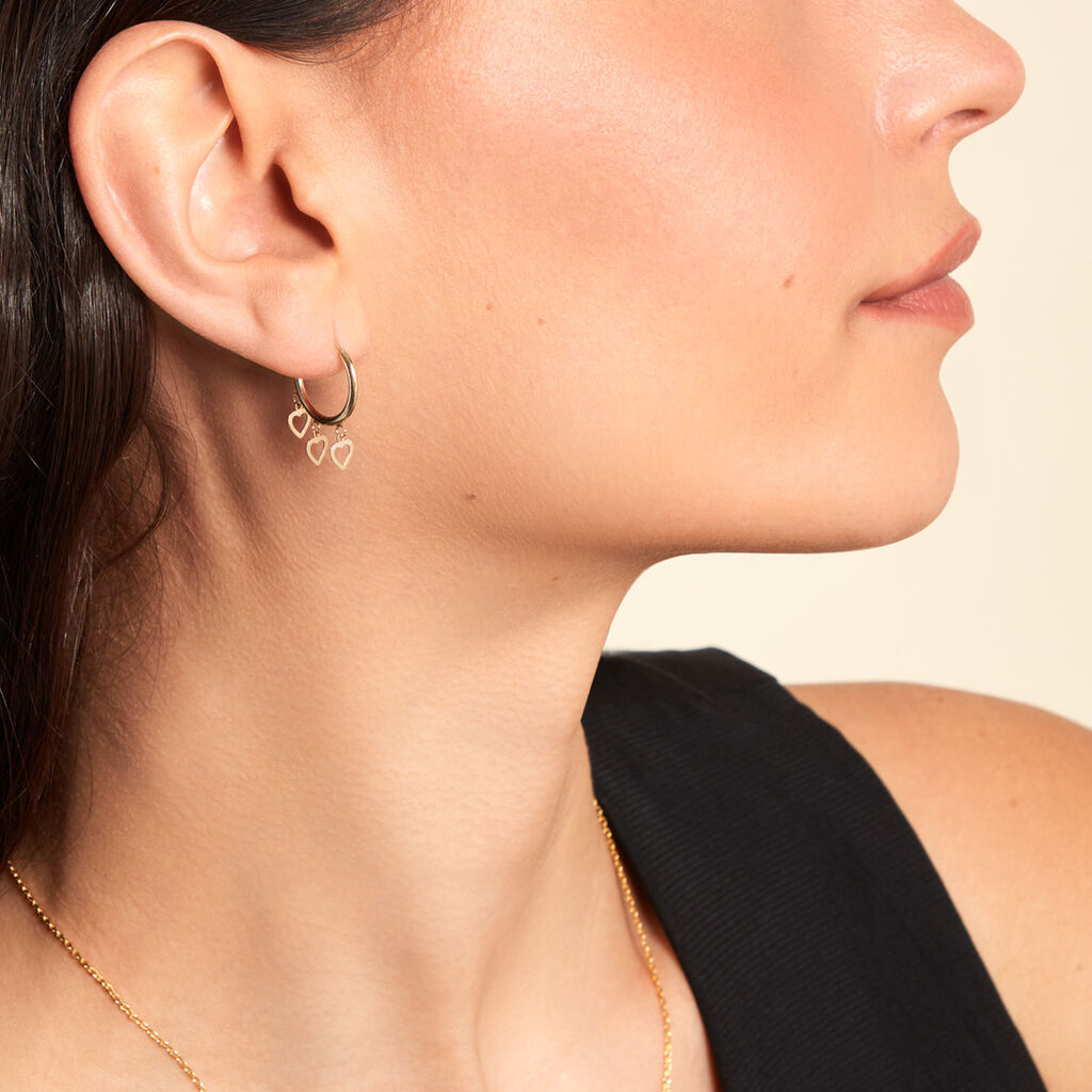 Créoles Orinthia Or Jaune - Boucles d'oreilles créoles Femme | Histoire d’Or