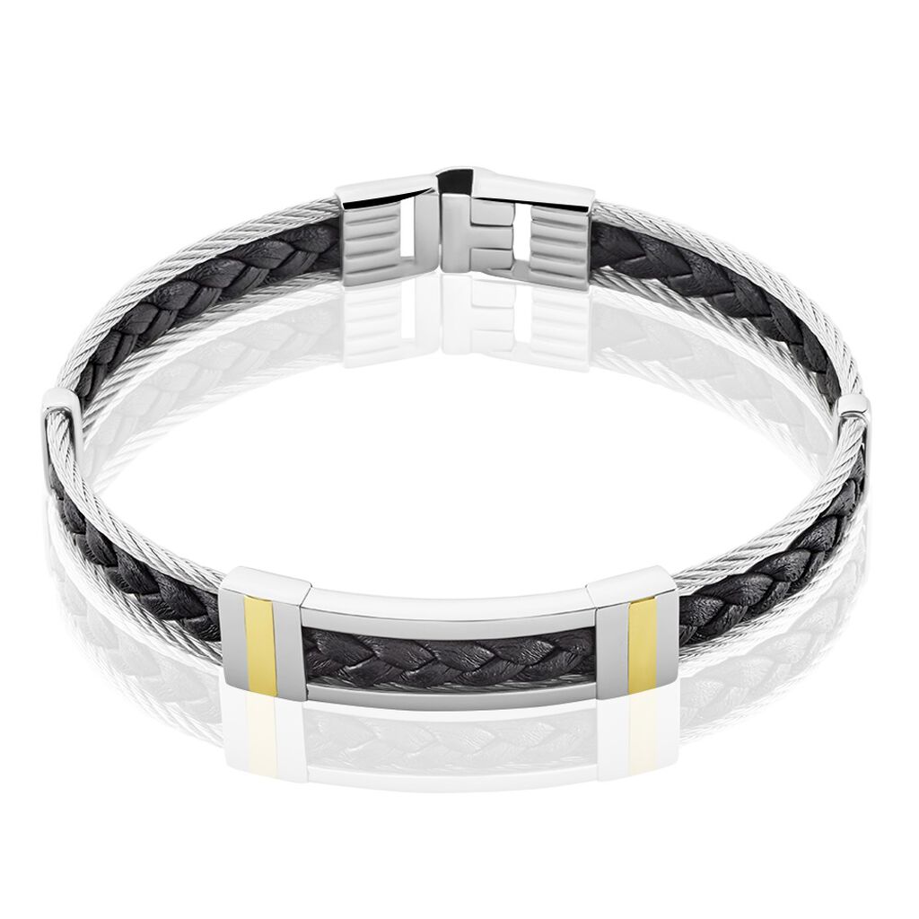 Bracelet Aichatou Or Acier Blanc - Bracelets Homme | Histoire d’Or