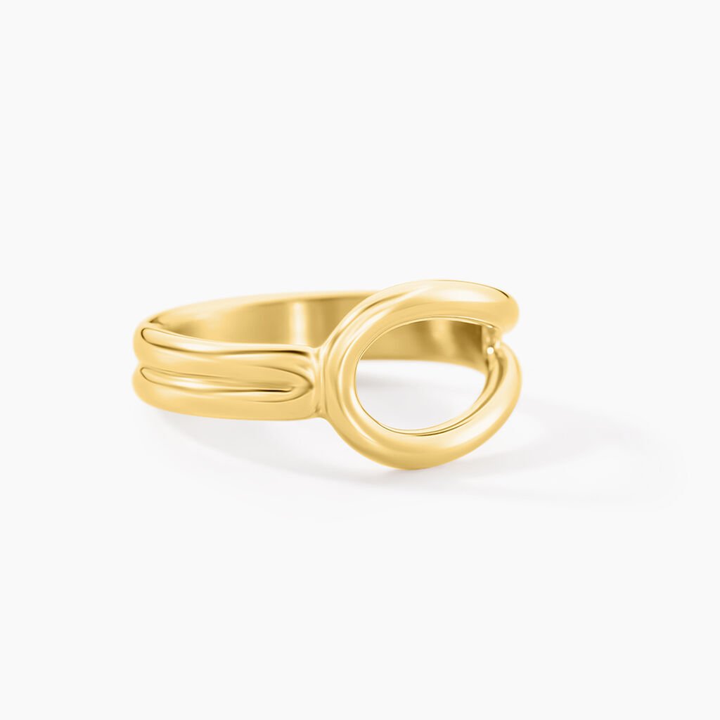 Bague Origin Acier Jaune - Bagues fantaisie Femme | Histoire d’Or
