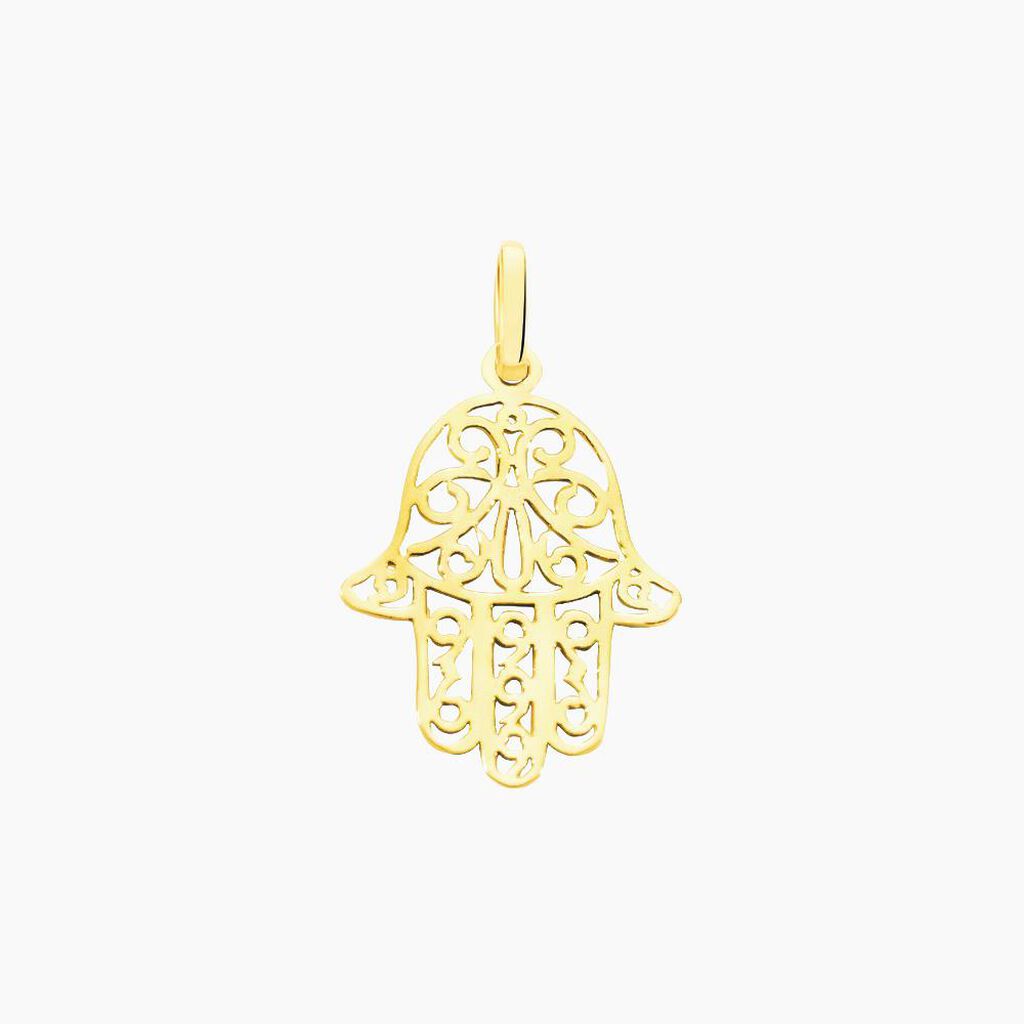 Pendentif Fatima Or Jaune - Pendentifs Famille | Histoire d&rsquo;Or