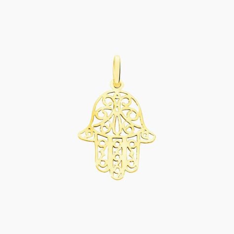 Pendentif Fatima Or Jaune - Pendentifs Famille | Histoire d’Or