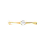 Bague Solitaire Or Jaune Aphrodite Diamant - Bagues solitaires Femme | Histoire d&rsquo;Or