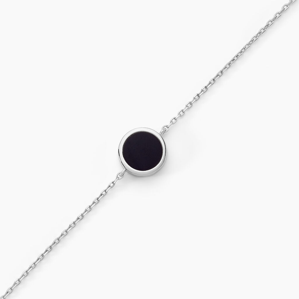 Bracelet Lunatique Argent Blanc Malachite Onyx - Bracelets Femme | Histoire d’Or