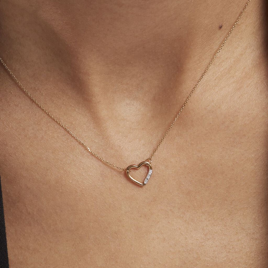 Collier Or Jaune Abiram Diamants - Colliers Femme | Histoire d’Or