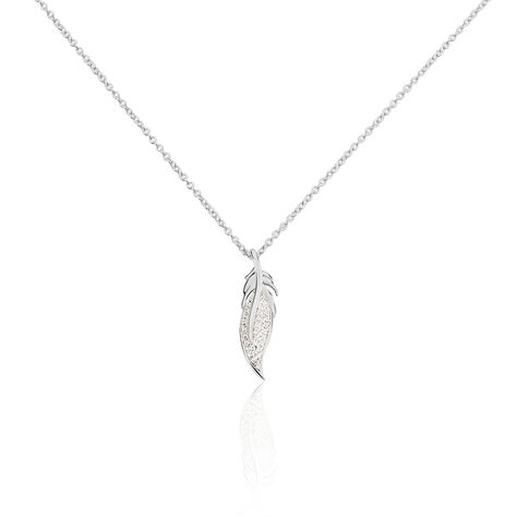 Collier Angeline Argent Blanc Oxyde De Zirconium - Colliers fantaisie Femme | Histoire d’Or