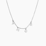 Collier Alessina Argent Blanc -  Femme | Histoire d&rsquo;Or