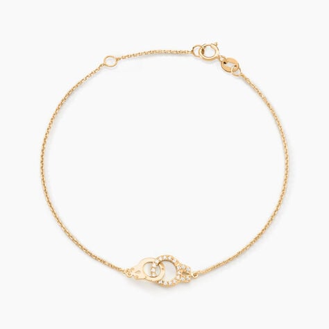 Bracelet Foma Or Jaune Oxyde De Zirconium - Bracelets Femme | Histoire d&rsquo;Or