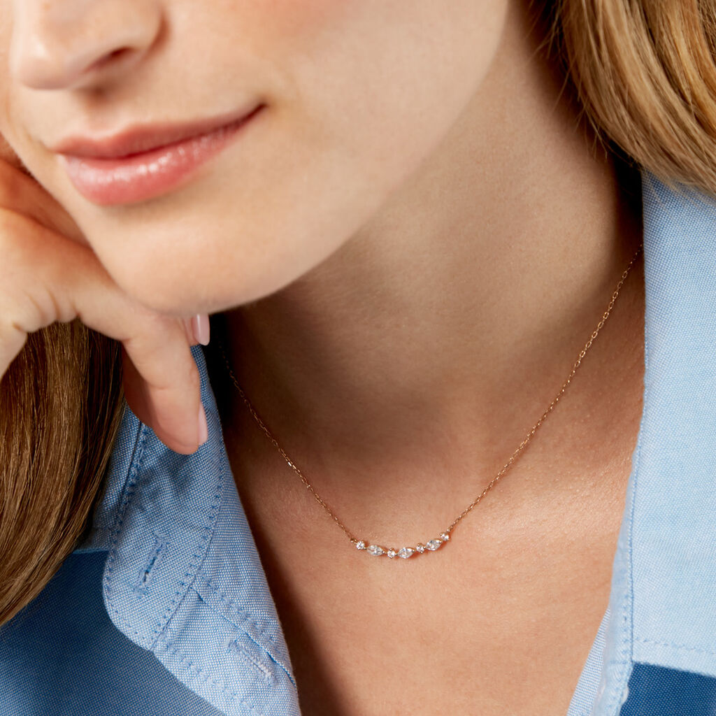 Collier Sparkle Or Jaune Oxyde De Zirconium - Colliers Femme | Histoire d&rsquo;Or