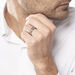 Bague Mollie Acier Blanc - Bagues fantaisie Homme | Histoire d’Or