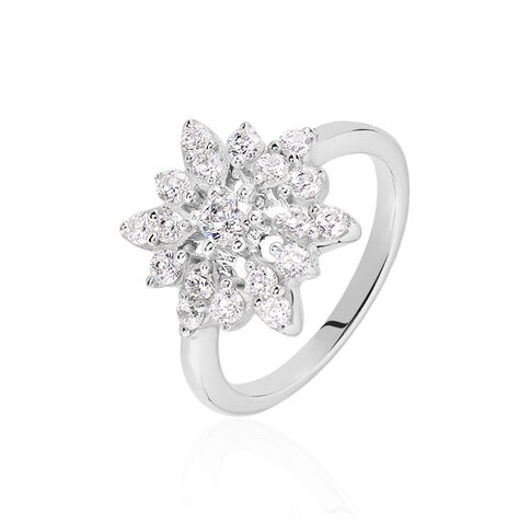Bague Almada Argent Blanc Oxyde De Zirconium - Bagues avec pierre Femme | Histoire d’Or