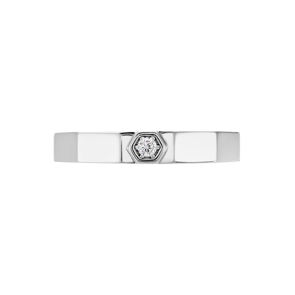Bague Ishtar Argent Blanc Oxyde De Zirconium - Bagues solitaires Femme | Histoire d’Or