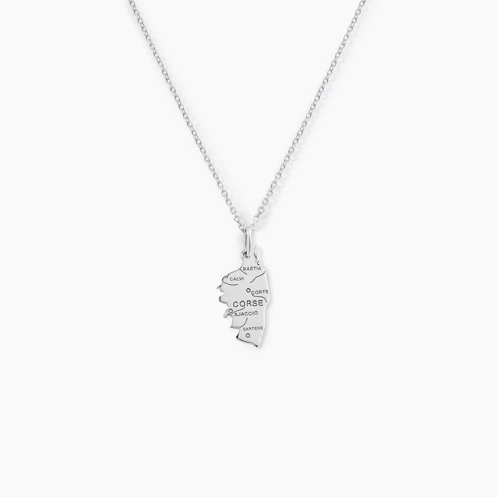 Pendentif Corsica Argent Blanc - Pendentifs Famille | Histoire d’Or