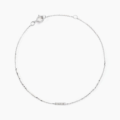 Bracelet Jonc Aprhodisia Blanc Diamant Blanc - Bracelets Femme | Histoire d’Or