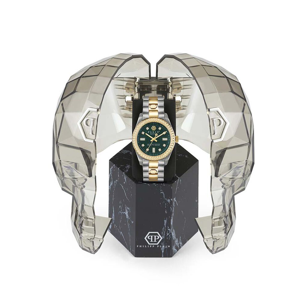 Montre Philipp Plein Queen Vert - Id&eacute;es cadeaux Femme | Histoire d&rsquo;Or