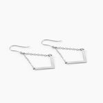 Boucles D'oreilles Argent Blanc  Lakia - Boucles d'oreilles fantaisie Femme | Histoire d&rsquo;Or