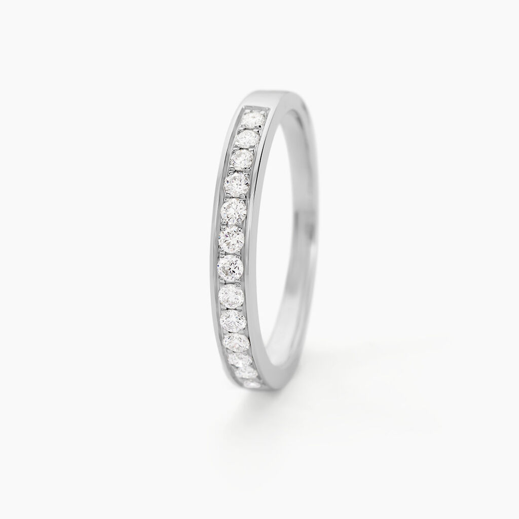 Alliance Rhea Or Blanc Diamant - Alliances Femme | Histoire d’Or