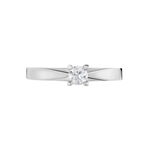 Bague Solitaire Loren Or Blanc Diamant - Bagues solitaires Femme | Histoire d&rsquo;Or