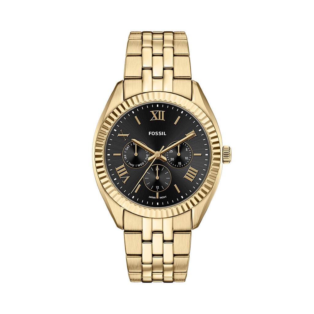 Montre Fossil Campbell Noir - F&ecirc;te des p&egrave;res Homme | Histoire d&rsquo;Or