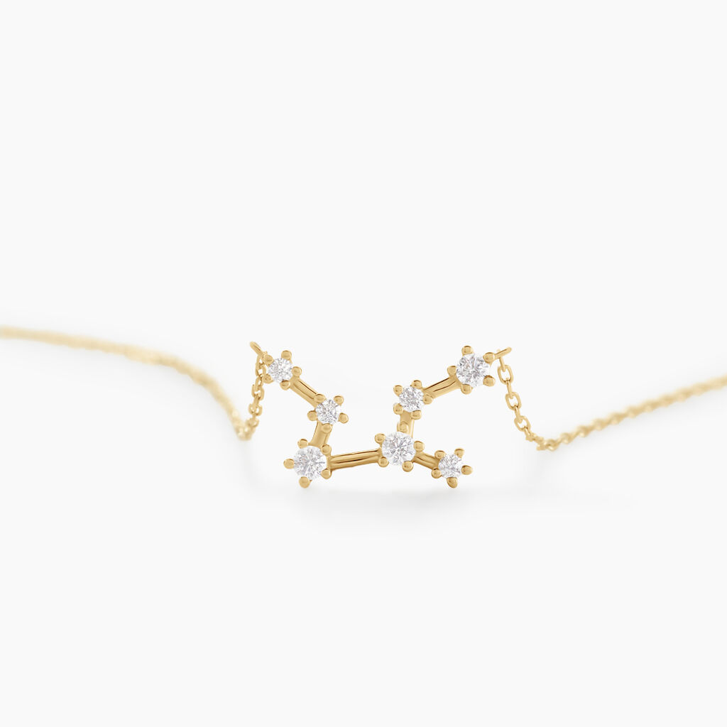 Collier Orion Or Jaune Oxyde De Zirconium - Colliers Femme | Histoire d&rsquo;Or