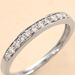 Demi Alliance Rhea Platine Blanc Diamant - Alliances Femme | Histoire d’Or