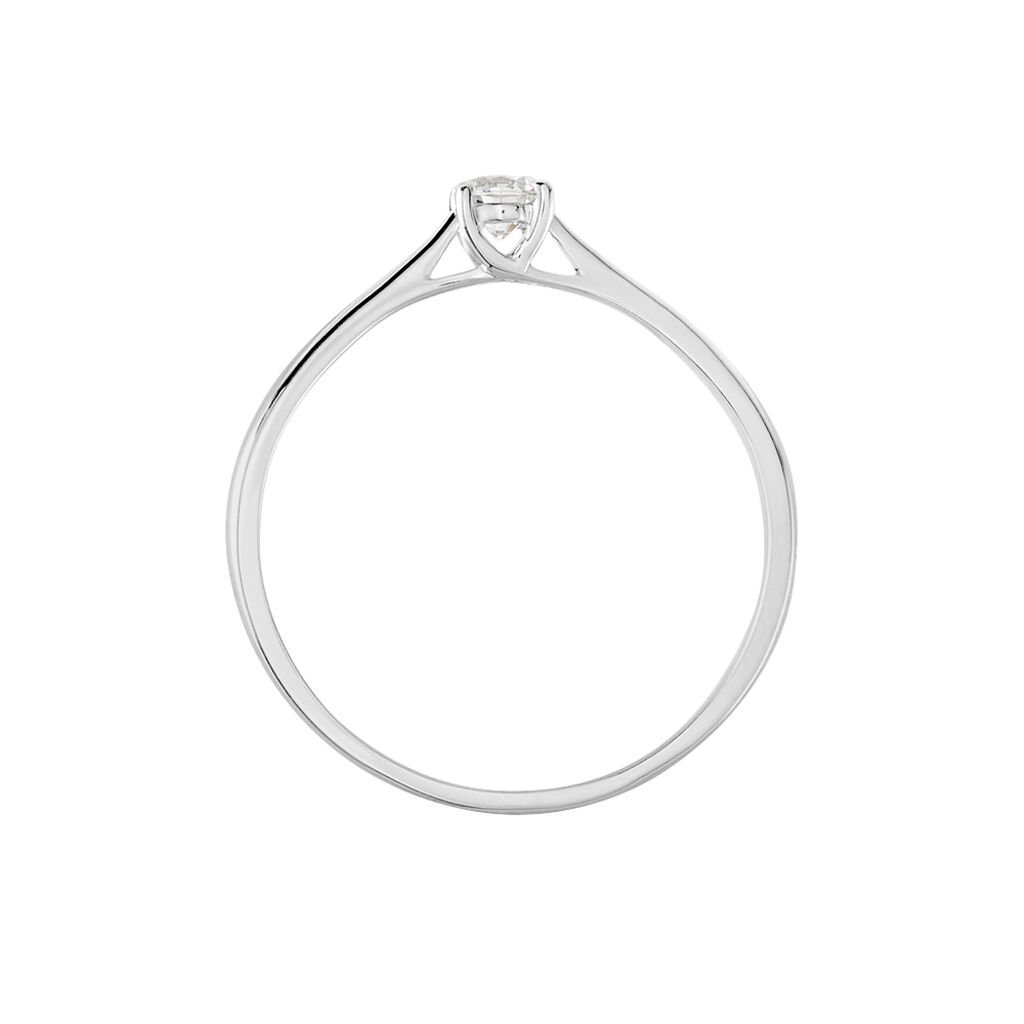 Bague Solitaire One Or Blanc Diamant - Bagues solitaires Femme | Histoire d&rsquo;Or