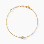 Bracelet Tiwa Argent Jaune Oxyde De Zirconium - Bracelets Femme | Histoire d&rsquo;Or