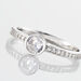 Bague Solitaire Mathylda Argent Blanc Oxyde De Zirconium