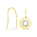 Boucles D'oreilles Pendantes Thallya Or Jaune Oxyde De Zirconium - Boucles d'oreilles pendantes Femme | Histoire d&rsquo;Or