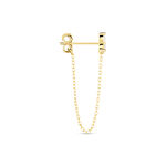 Boucle D'oreille Unitaire Edweena Or Jaune Oxyde De Zirconium - Piercings d'oreilles Femme | Histoire d&rsquo;Or