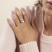 Bague Anna Or Blanc Topaze Et Oxyde De Zirconium - Bagues avec pierre Femme | Histoire d’Or