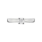 Bague Solitaire Loren Or Blanc Diamant - Bagues solitaires Femme | Histoire d&rsquo;Or