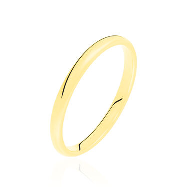 Alliance Sonia Demi Jonc Confort Or Jaune