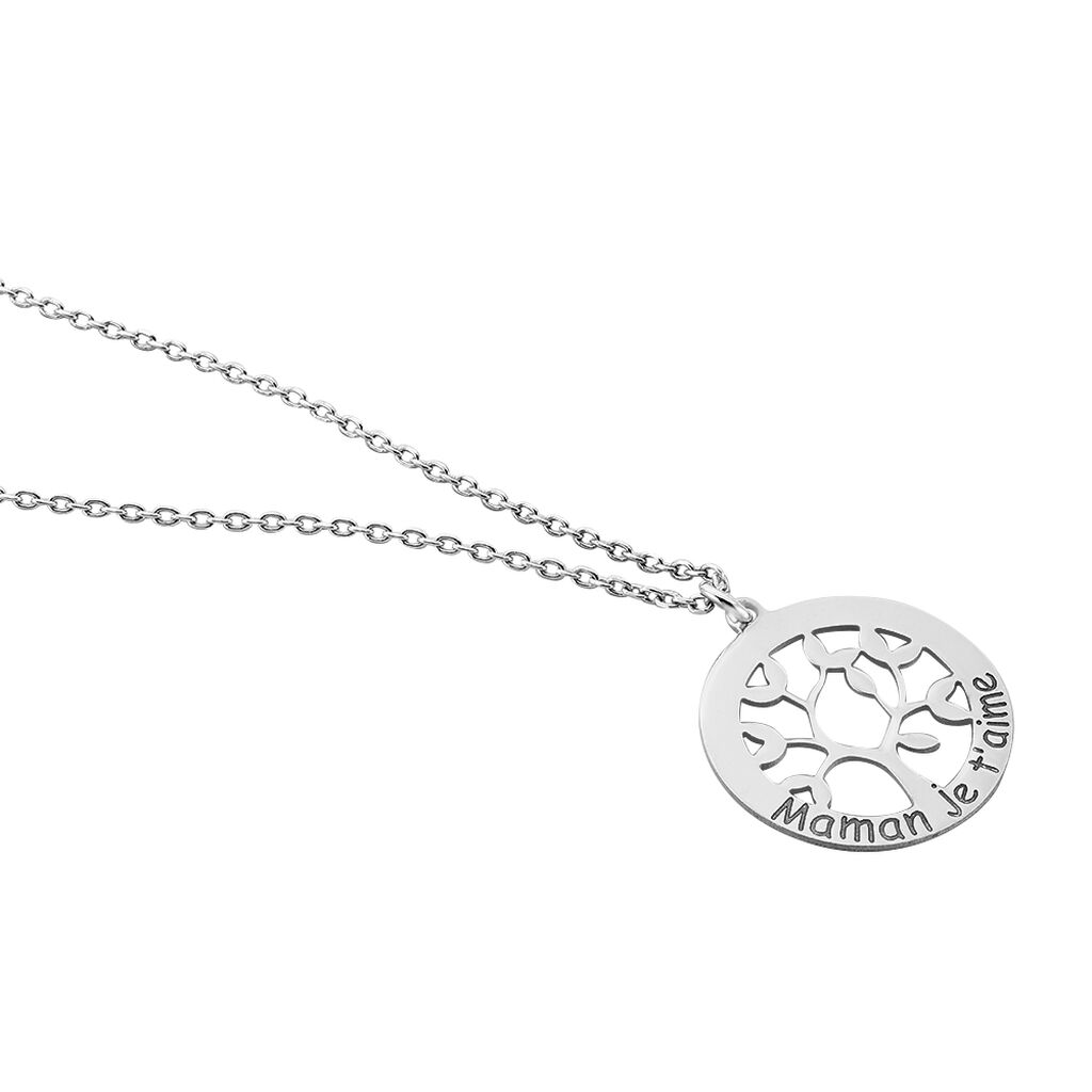 Collier Afaf Argent Blanc - Colliers fantaisie Femme | Histoire d’Or