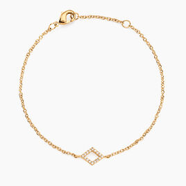 Bracelet Brody Plaqué Or Jaune Oxydes De Zirconium - Bracelets fantaisie Femme | Histoire d’Or